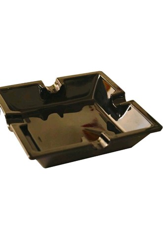 Aschenbecher schwarz groß - aschenbecher, schwarz/groß