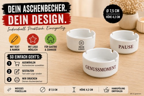 Aschenbecher personalisiert