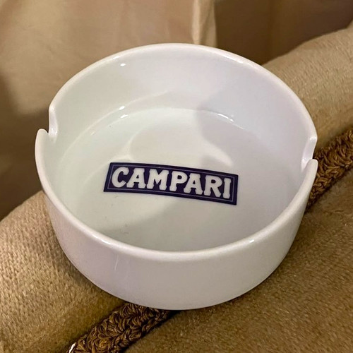 Campari aschenbecher weiß - aschenbecher, aus
