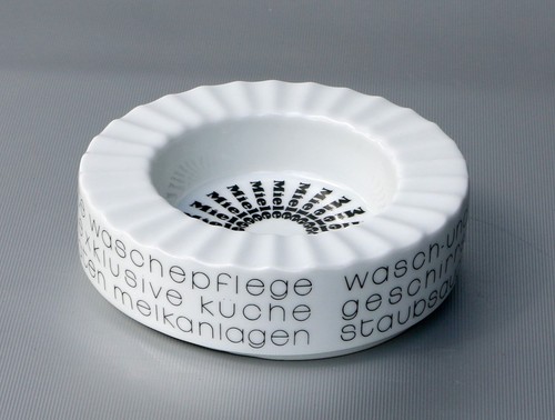 Porzellan werbeaschenbecher - porzellan,
